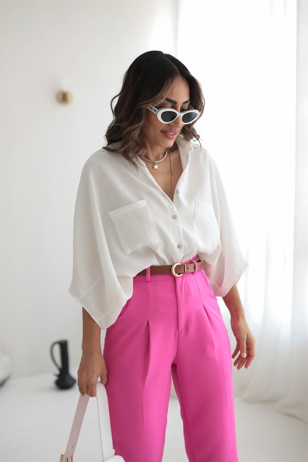 8914 Yarasa Kol Cepli Gömlek