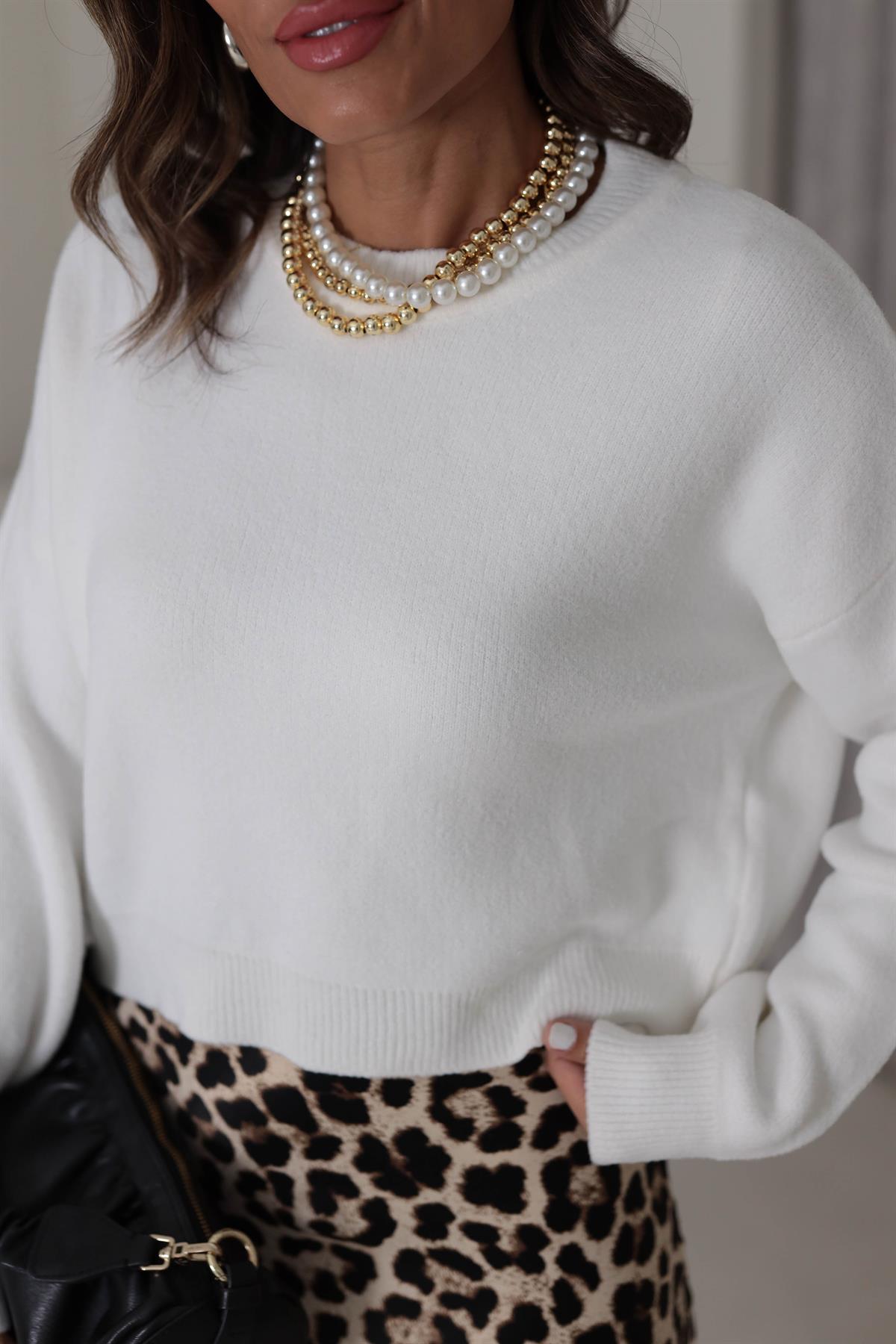 0276 Bisiklet Yaka Yumoş Triko EKRU