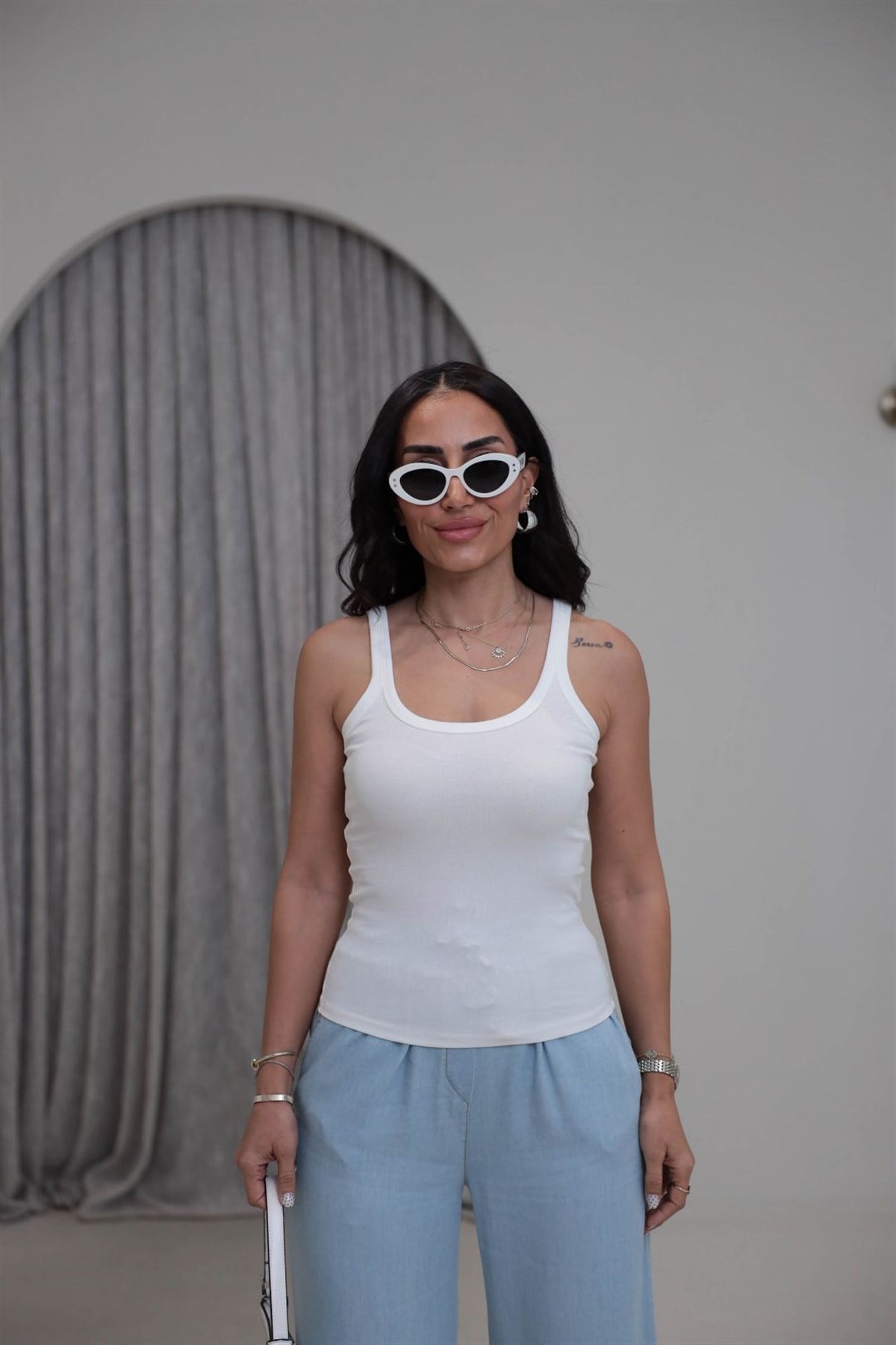 7592 Fitilli Pamuklu Doku Atlet EKRU