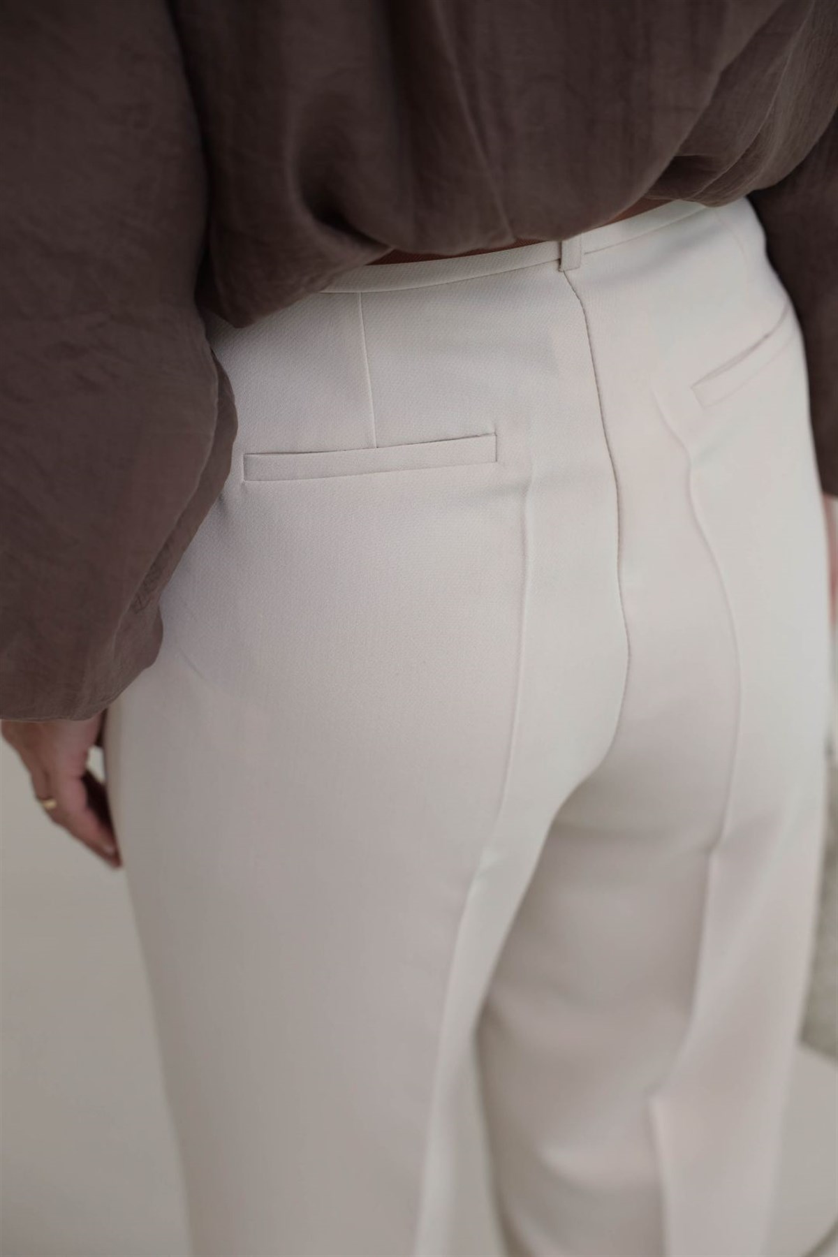 6394 Kemerli Double Havuç Pantolon BEJ