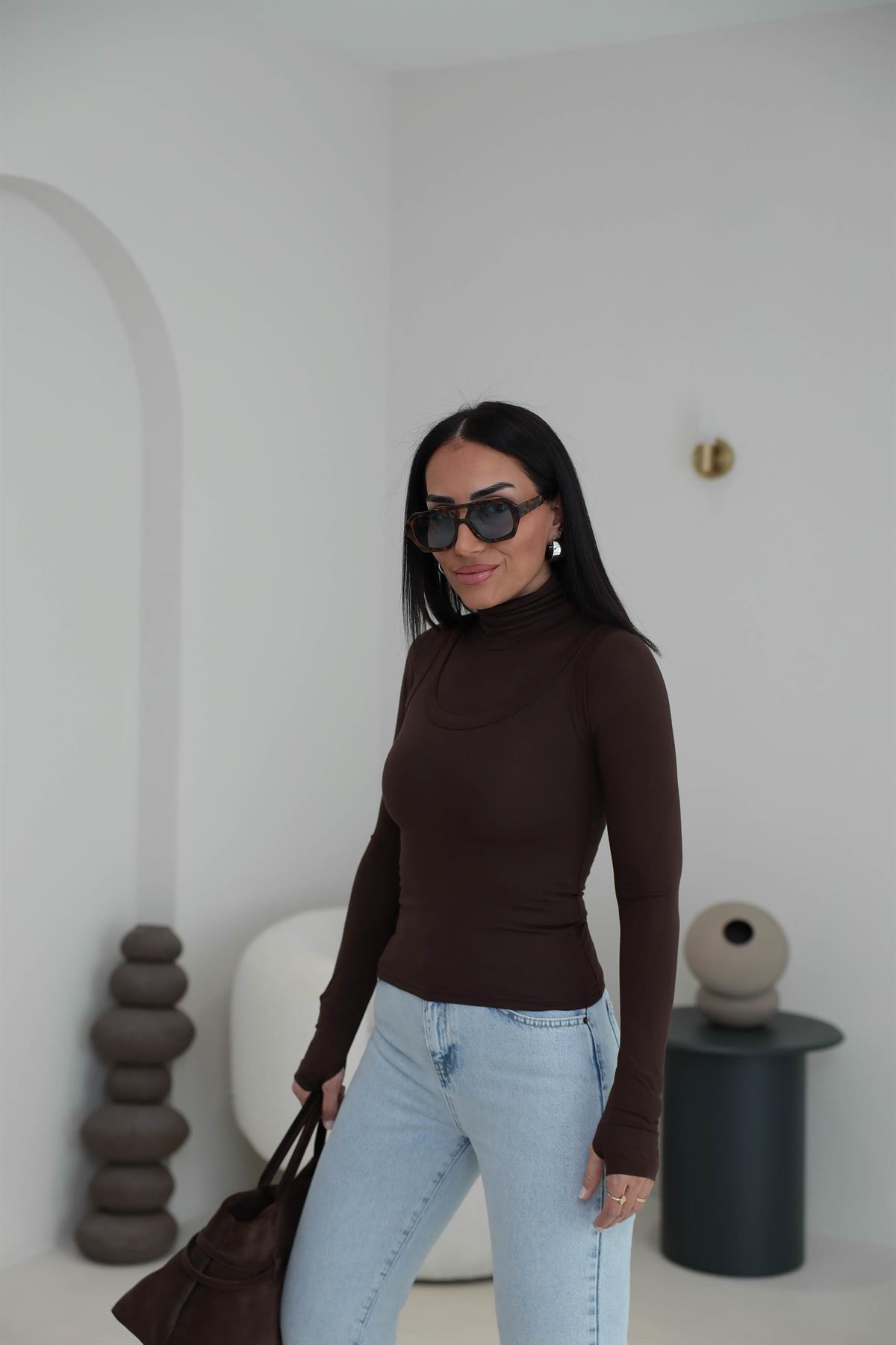 1519 Atletli Modal İkili Body KAHVE