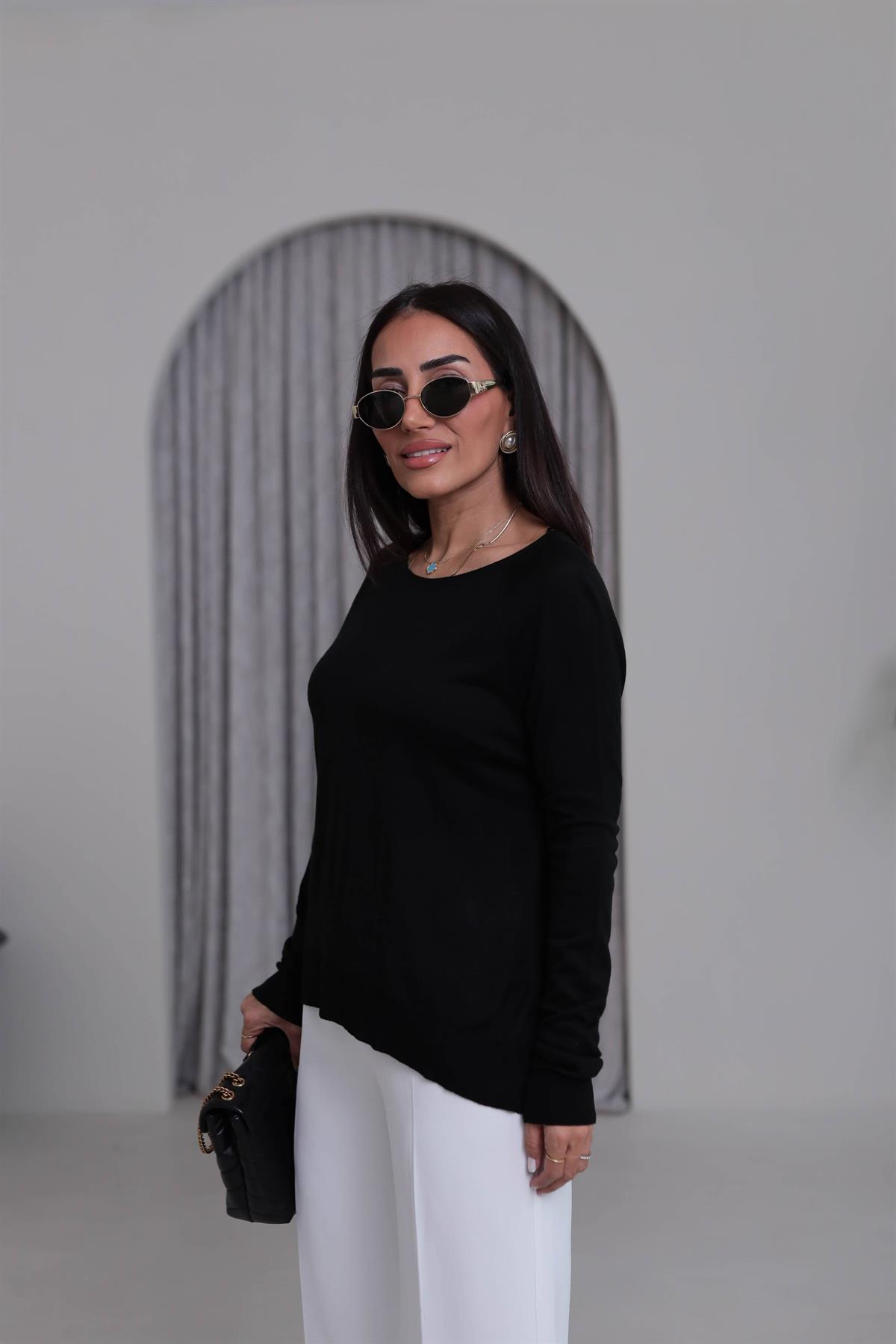 0536K İnce Mevsimlik Triko SİYAH