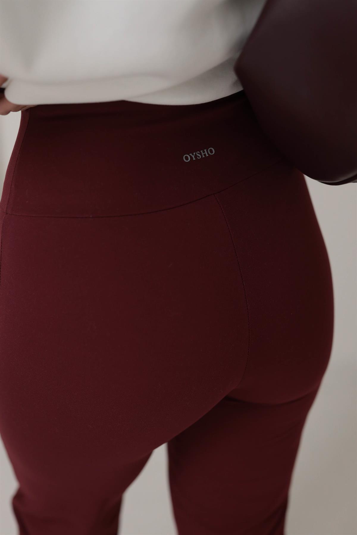 Oys Yüksek Bel Flare Pantolon BORDO