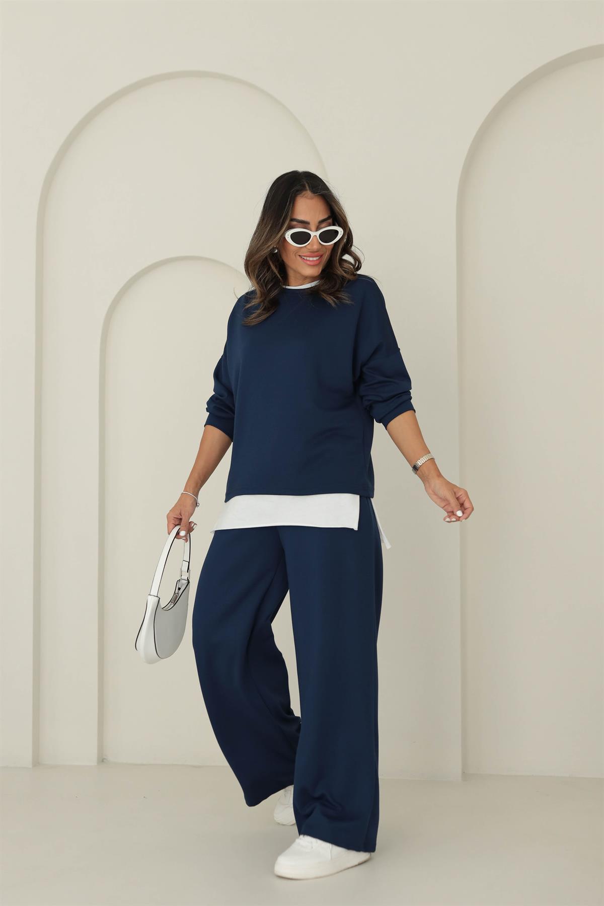 8306 Modal Kumaş Takım LACİVERT