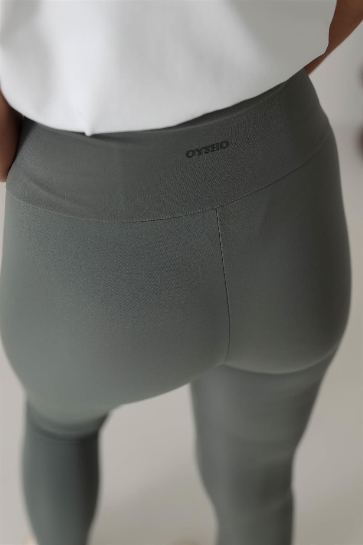 Oys Yüksek Bel Toparlayıcı Tayt HAKİ YEŞİL