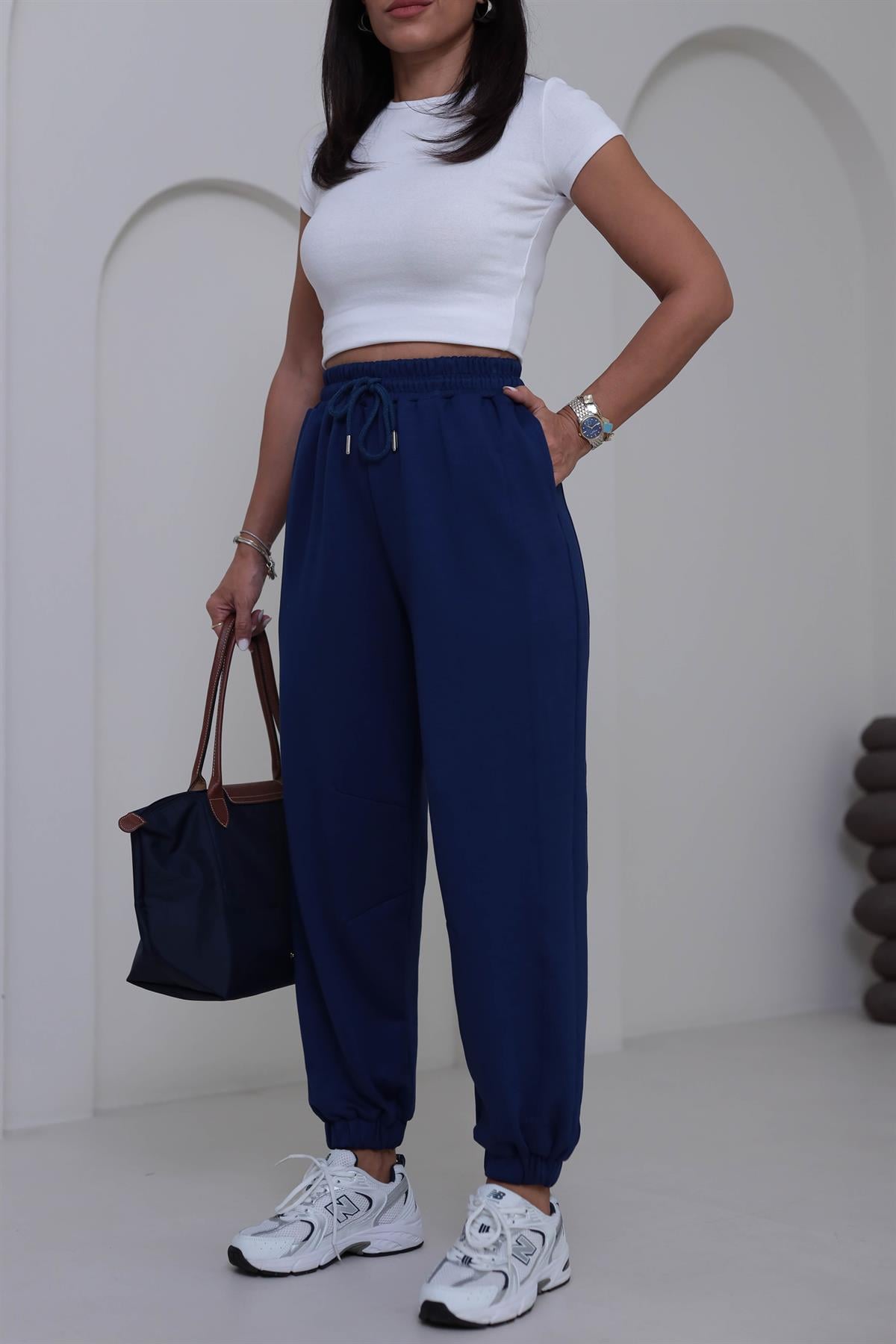 2481 Rahat Kesim Jogger Modal Pantolon LACİVERT