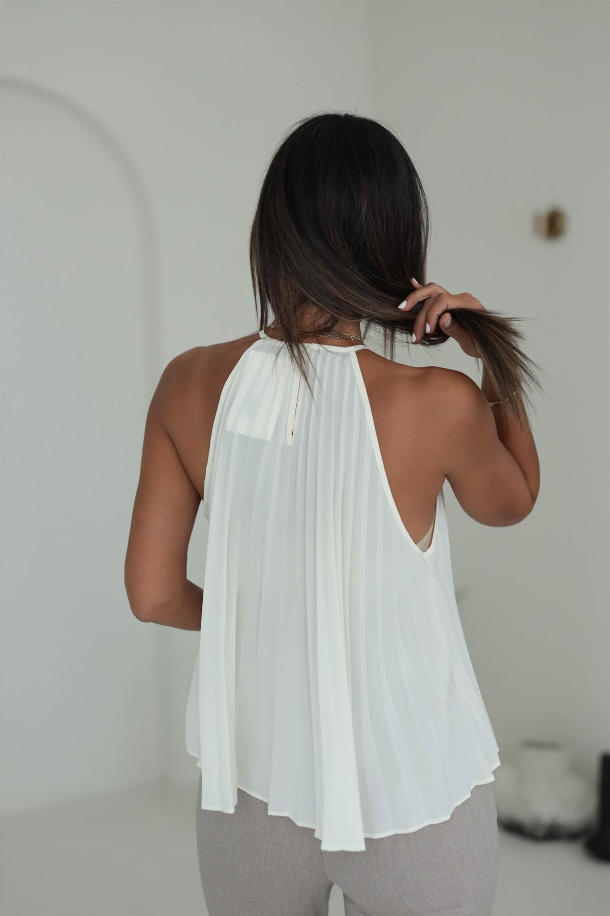 Orj Marka Pilili Bluz EKRU