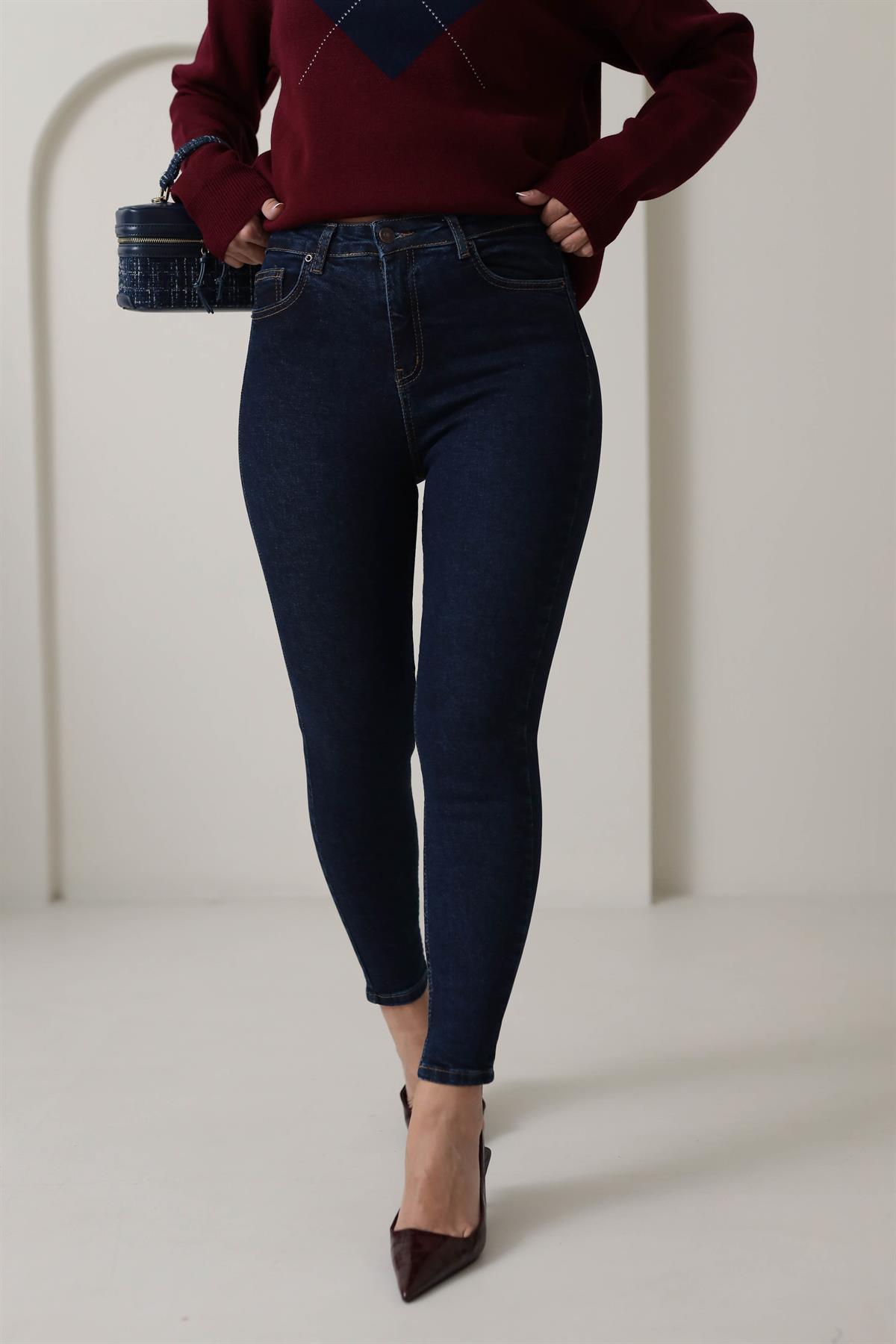 Jamie Skinny Likralı Jean LACİVERT