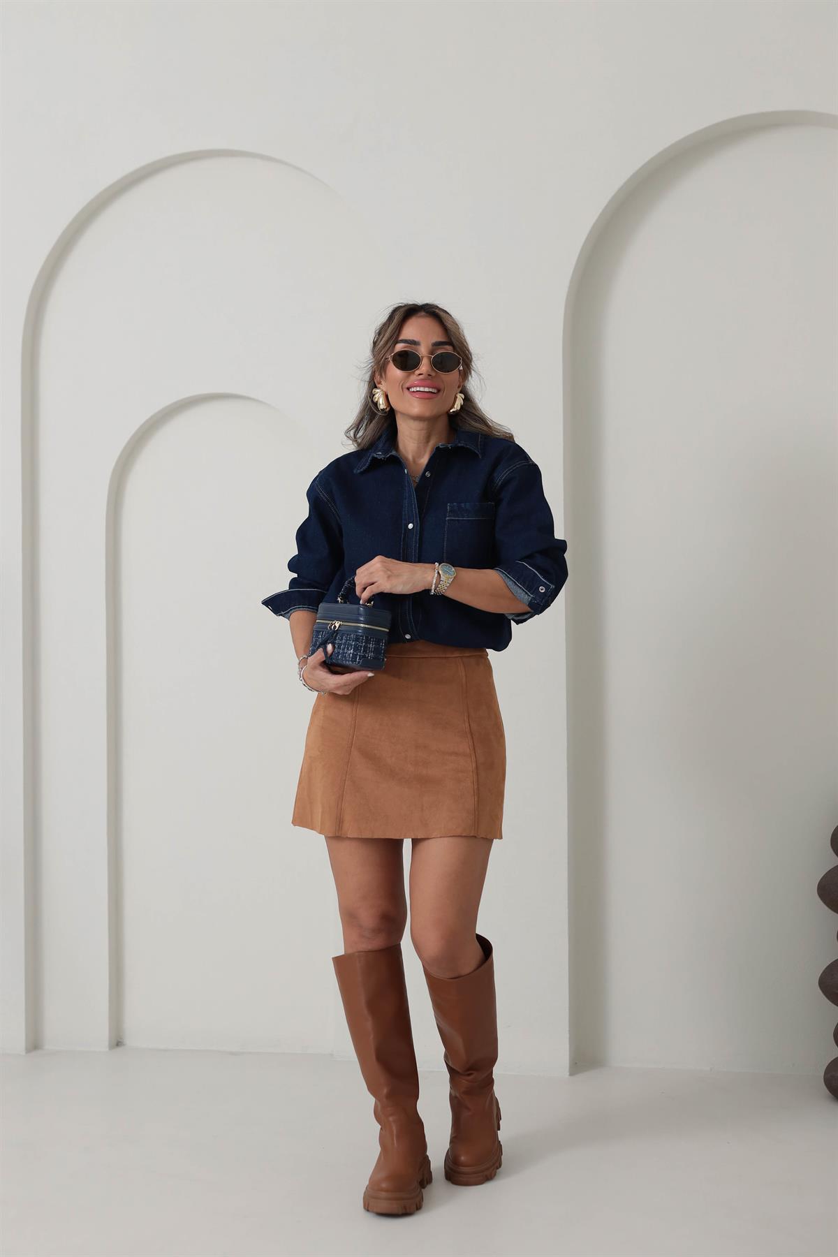 9271 Süet Çan Etek