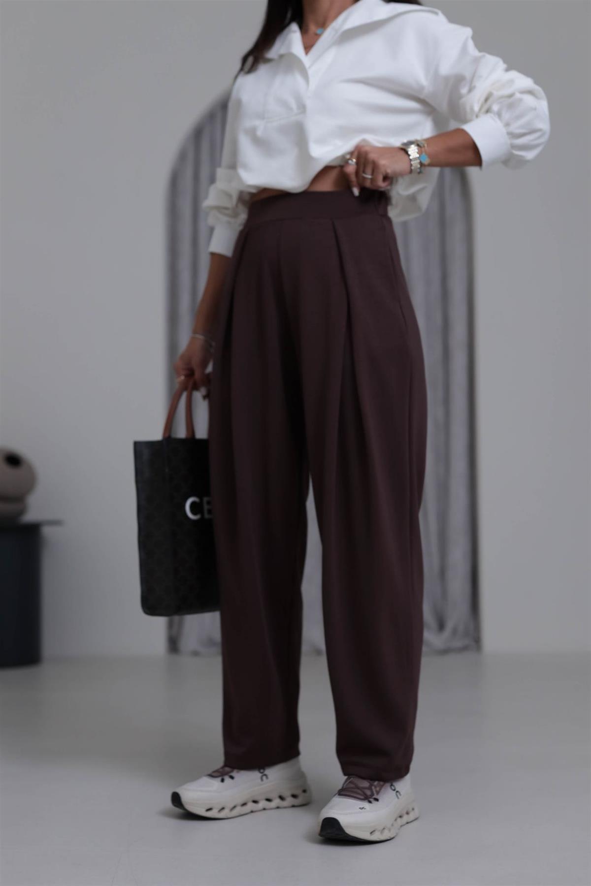 8011 Modal Kumaş Pantolon KAHVE