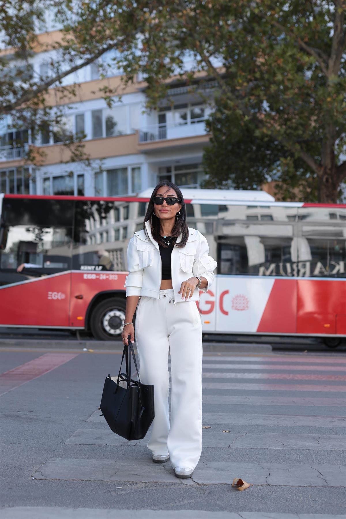 2140 Paraşüt Garnili Ceketli Scuba Takım EKRU