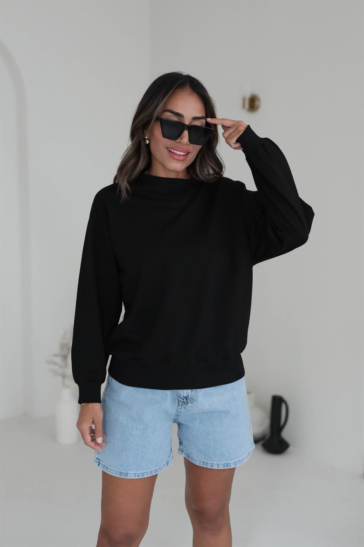 7204 Yumuşak Dokulu Sweatshirt