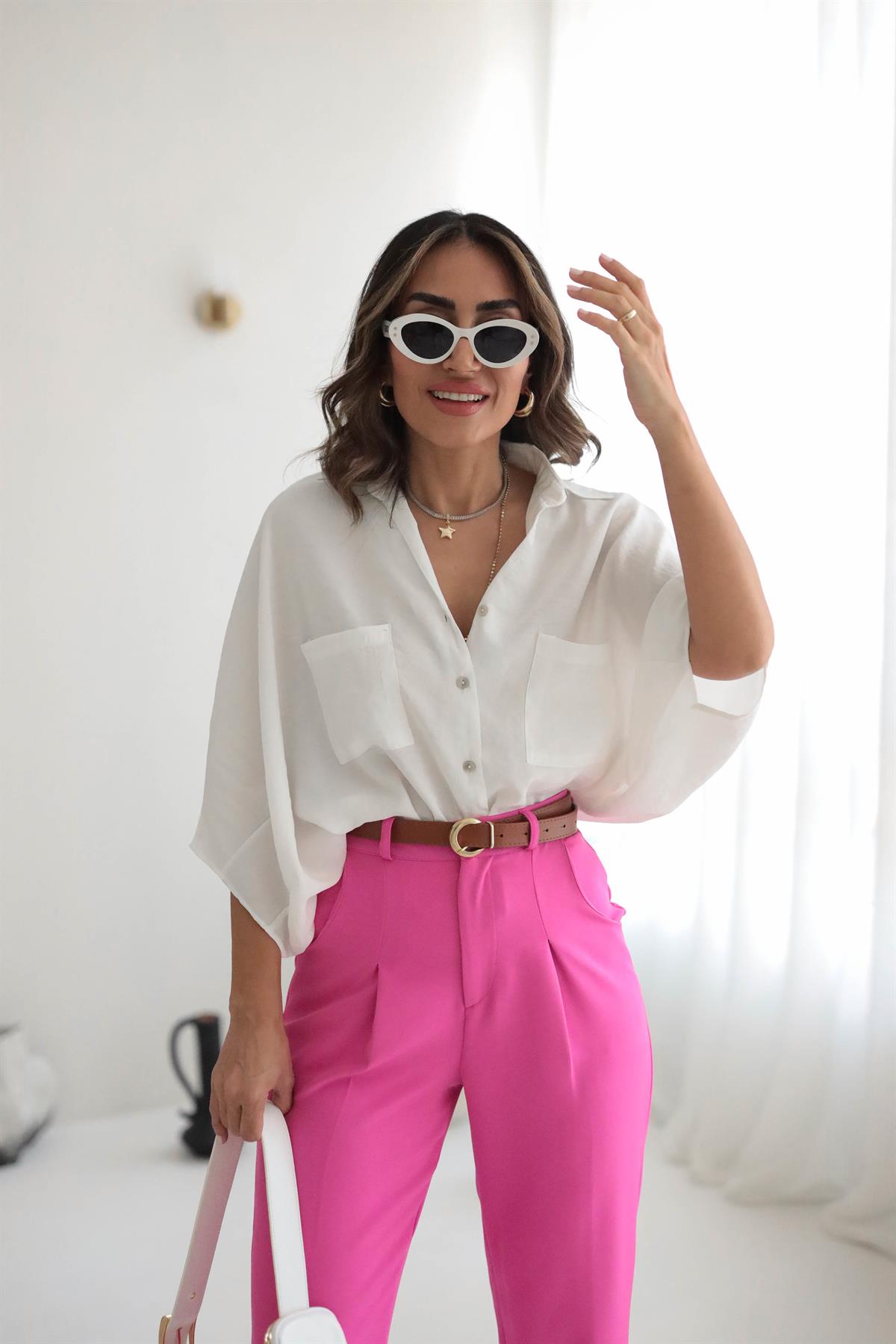 8914 Yarasa Kol Cepli Gömlek