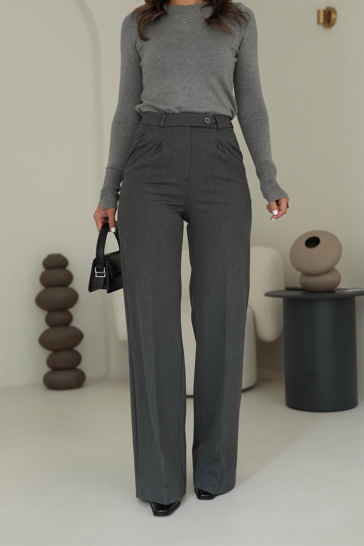 5140 Geniş Paça Kumaş Pantolon