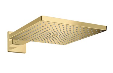 HG Raindance® E Tepe duşu 300 1jet, duş dirseği ile Parlak altın optik