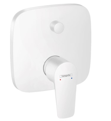 HG Talis® E Tek kollu banyo bataryası ankastre montaj Mat beyaz