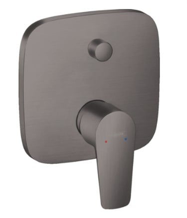 HG Talis® E Tek kollu banyo bataryası ankastre montaj Mat siyah krom