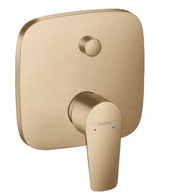 HG Talis® E Tek kollu banyo bataryası ankastre montaj Mat bronz
