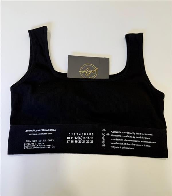 Lastik Detaylı Crop Top Atlet