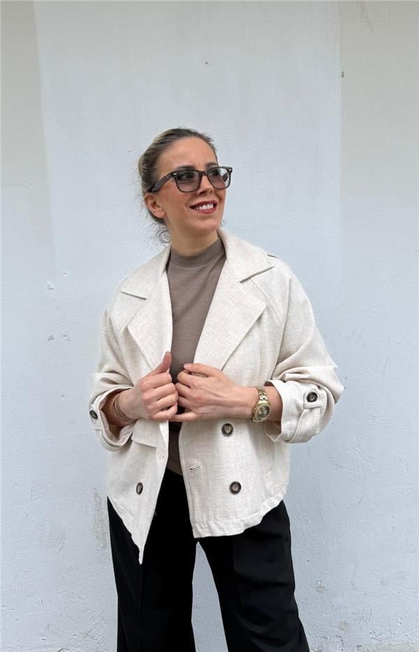 Reglan Kol Astarlı  Ceket