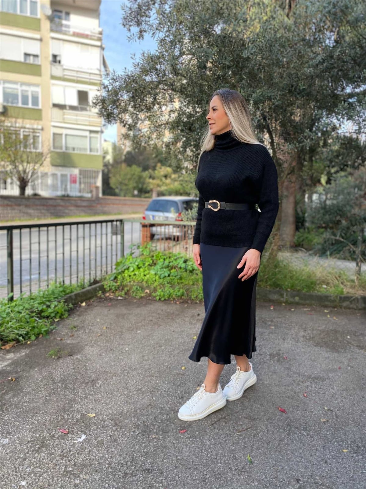 Saten Verev Etek