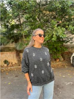 Nakış Detaylı Sweatshirt