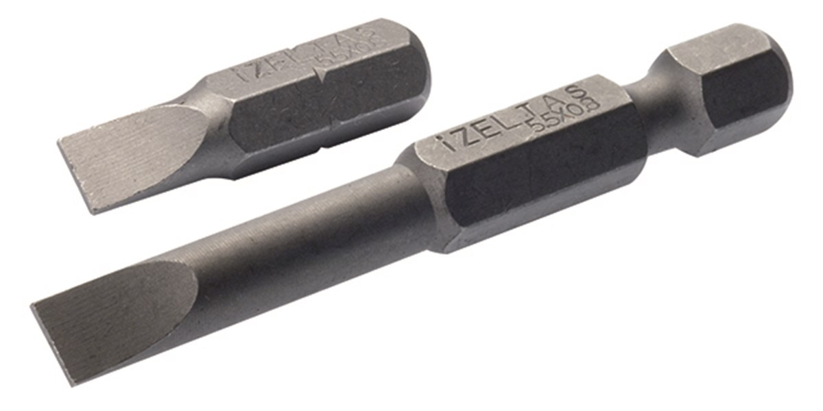 Bits Uç ÇeşitleriİZELTAŞ 0.6x4.5 50mm DÜZ BİTS UÇ