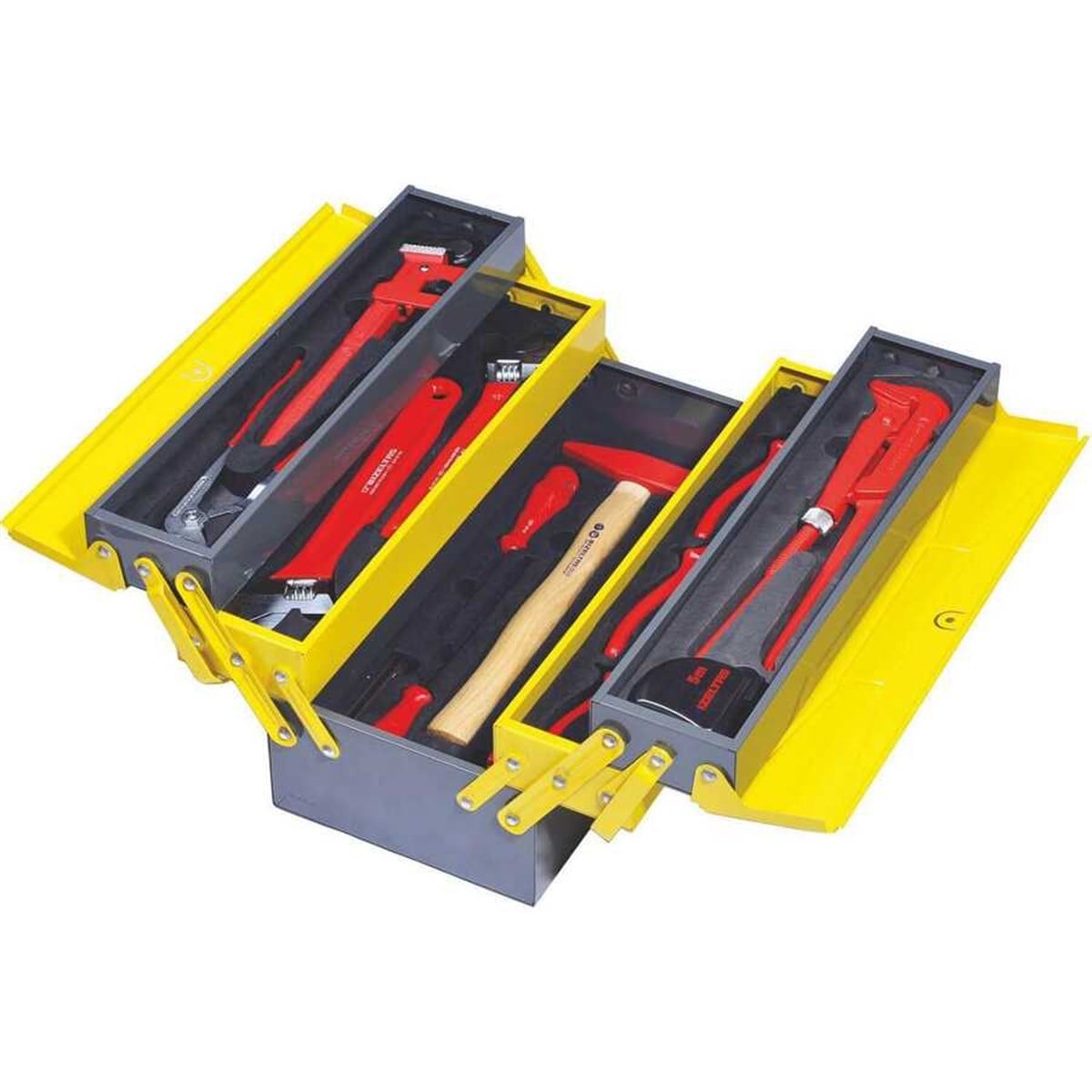 Metal Takım ÇantasıİZELTAŞ 8420 28 PARÇA 5 GÖZLÜ DOLU TESİSATÇI TAKIM ÇANTASI
