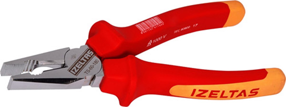 Pense-Kargaburun-KerpetenİZELTAŞ 180mm 1000V İZOLELİ ELEKTRİKÇİ KOMBİNE PENSE