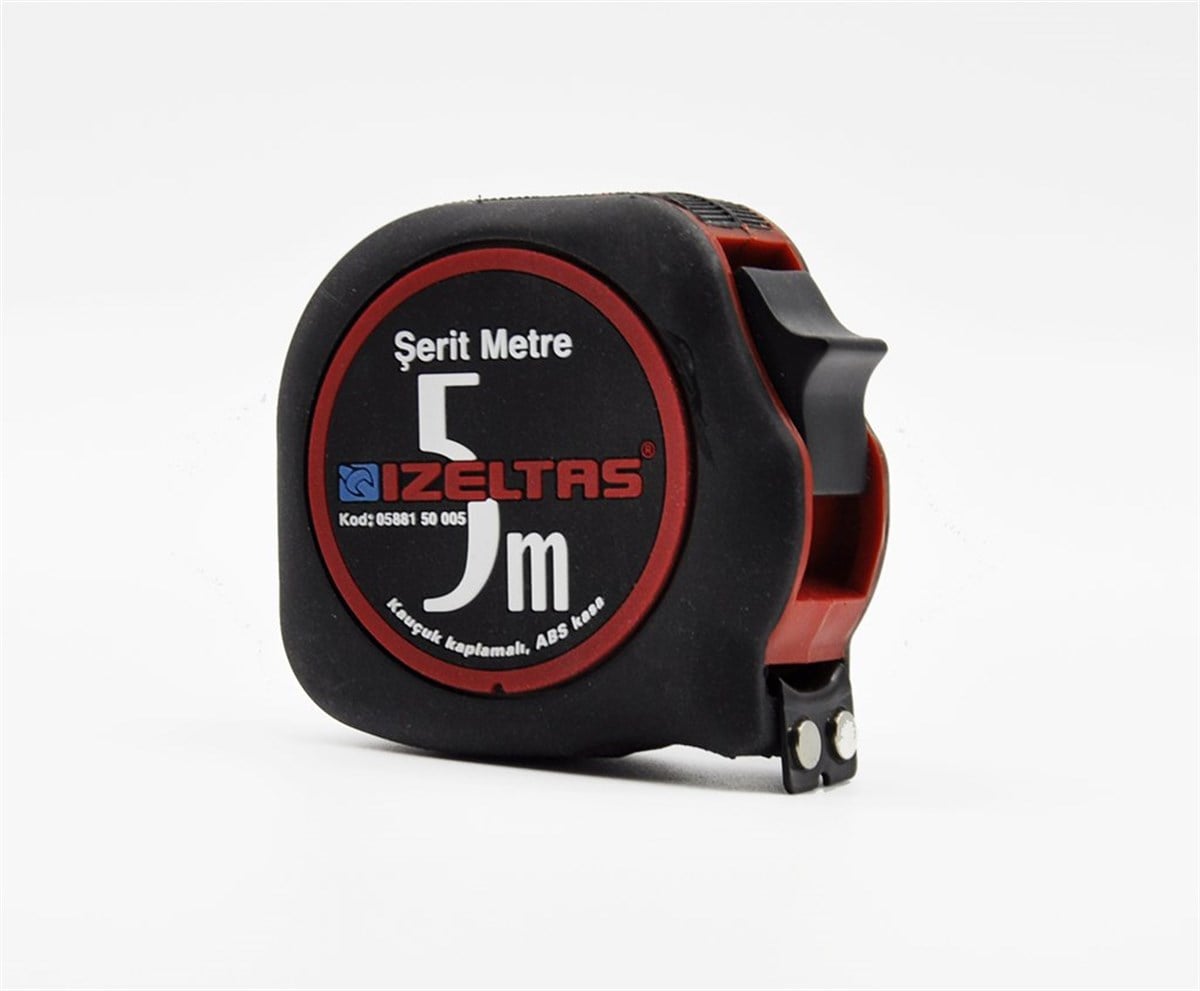 Şerit Metre-Lazer Metre-HizalamaİZELTAŞ 5m PLASTİK ŞERİT METRE