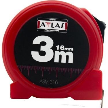 Şerit MetrelerATTLAS ASM316 3 M x 16 MM ŞERİT METRE