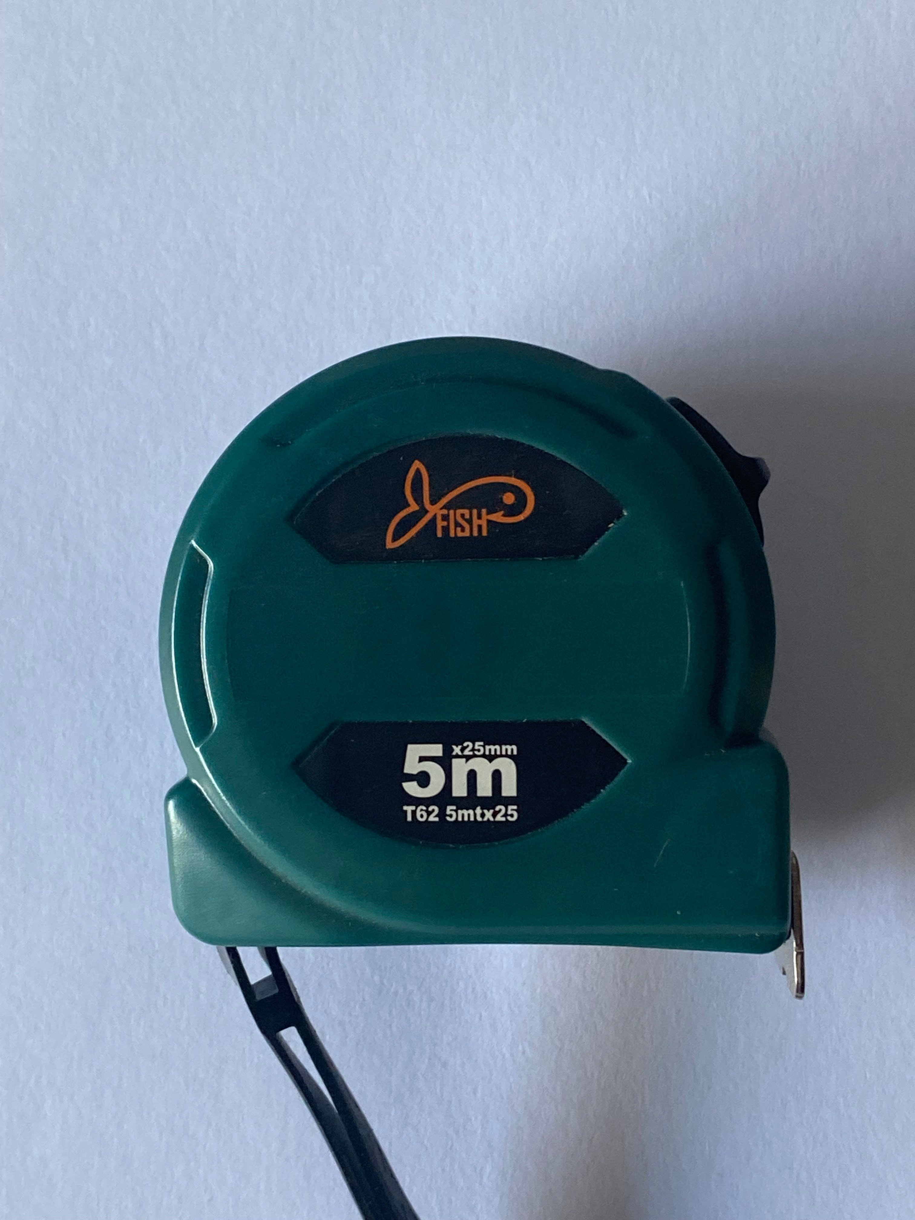 Şerit MetrelerFİSH ÇELİK ŞERİT METRE 5 MT X 25 MM