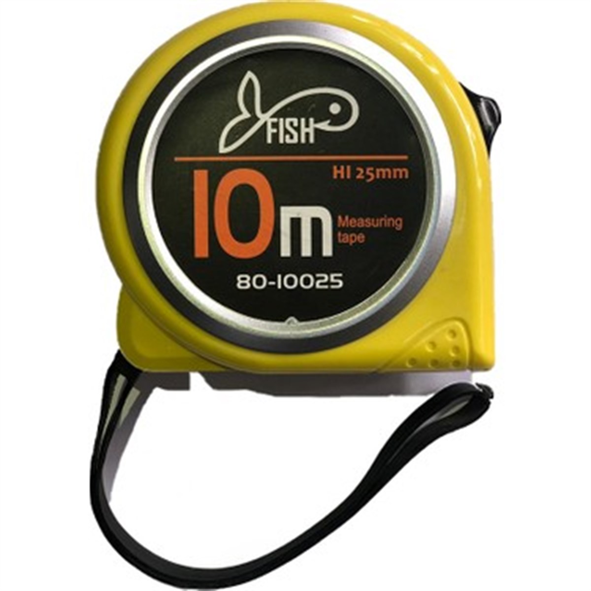 Şerit MetrelerFish Çelik Şerit Metre,10 mt x 25mm