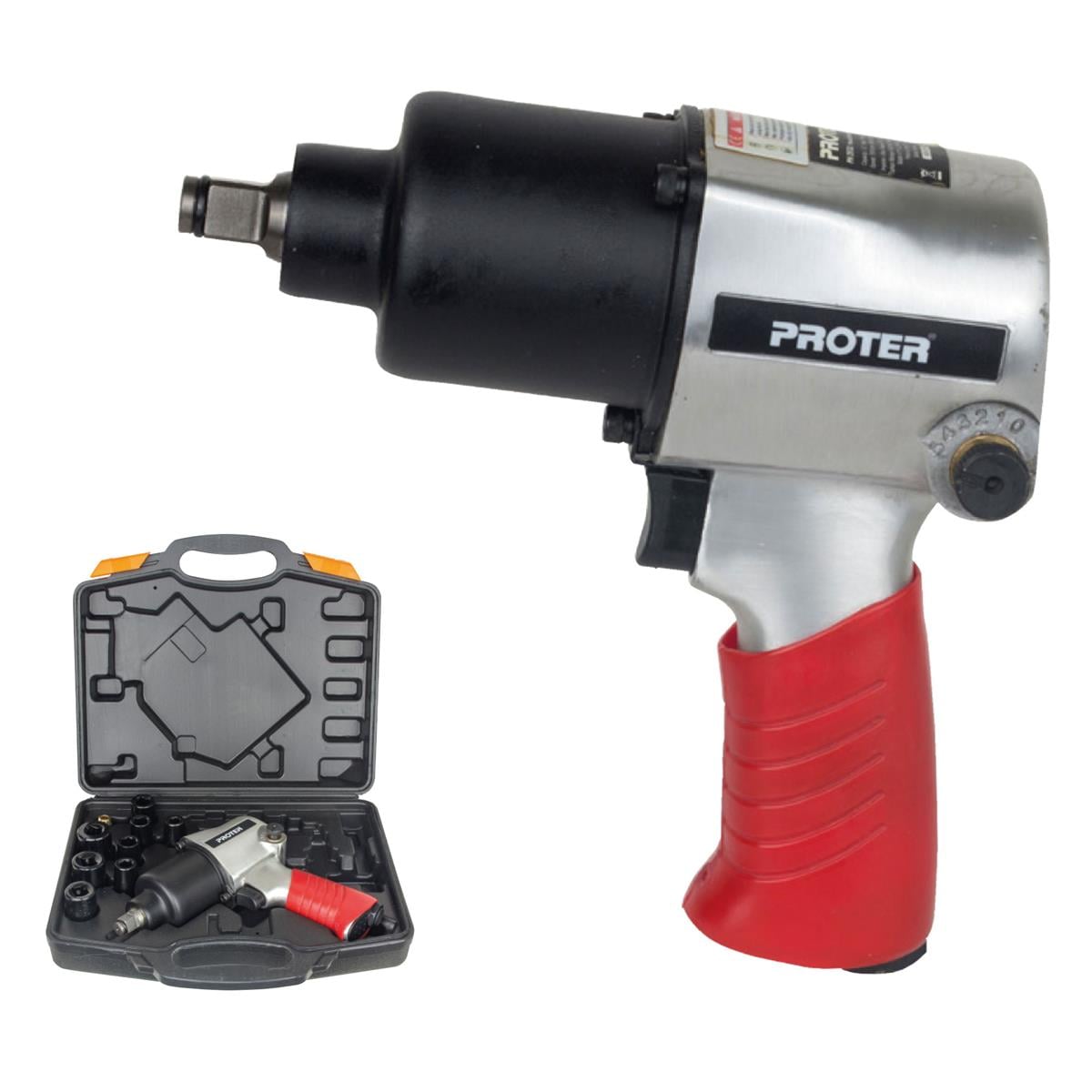 Somun Sökmeler ve CırcırlarPROTER PH 2532K HAVALI 1/2'' SOMUN SÖKME SIKMA MAKİNESİ 14 PARÇA ÇANTALI KİT