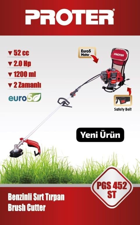 TırpanlarPROTER PGS 452 ST BENZİNLİ SIRT TIRPAN