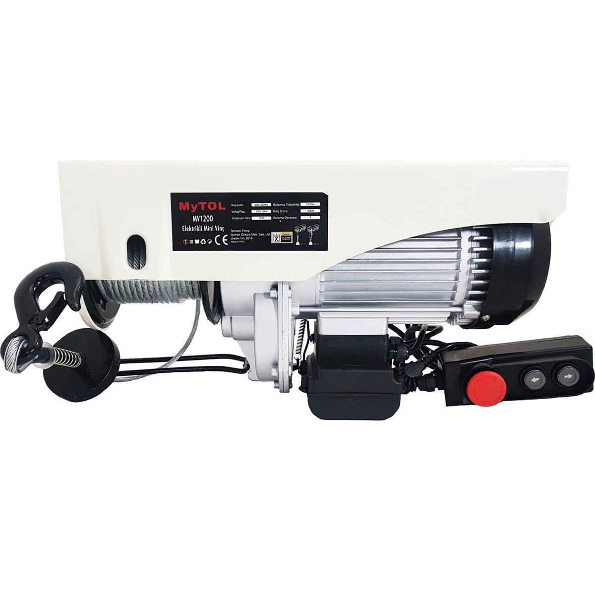 Vinçler ve CaraskallarMYTOL MV1200 600-1200 ELEKTRİKLİ VİNÇ