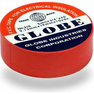 Maskeleme ve İzole BantlarGLOBE IZOLE BANT KIRMIZI ELEKTRİK BANDI 19 MM x 10 METRE 1 ADET