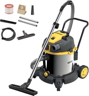 Yıkama MakinalarıSTANLEY SXVC50XTDE 1600 W ISLAK KURU ELEKTRİKLİ SÜPÜRGE