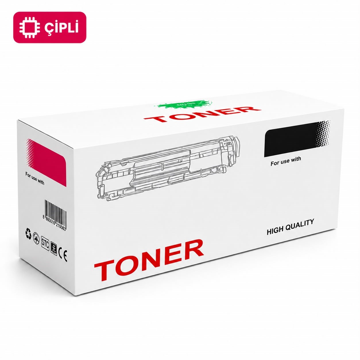 HP 206X W2113X Muadil Kırmızı (Magenta) Toner | Çipli | 2450 Sayfa