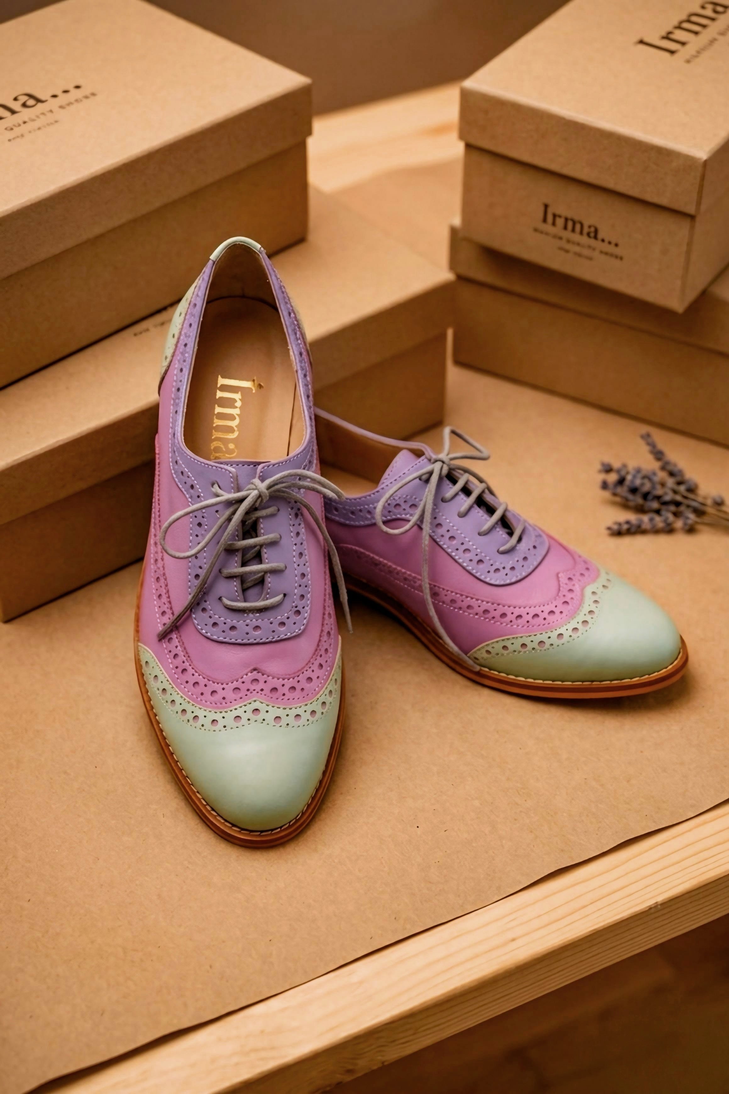 Orlando Lila Oxford Ayakkabı