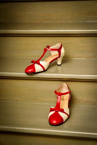 Monaco Kırmızı Beyaz Ayakkabı