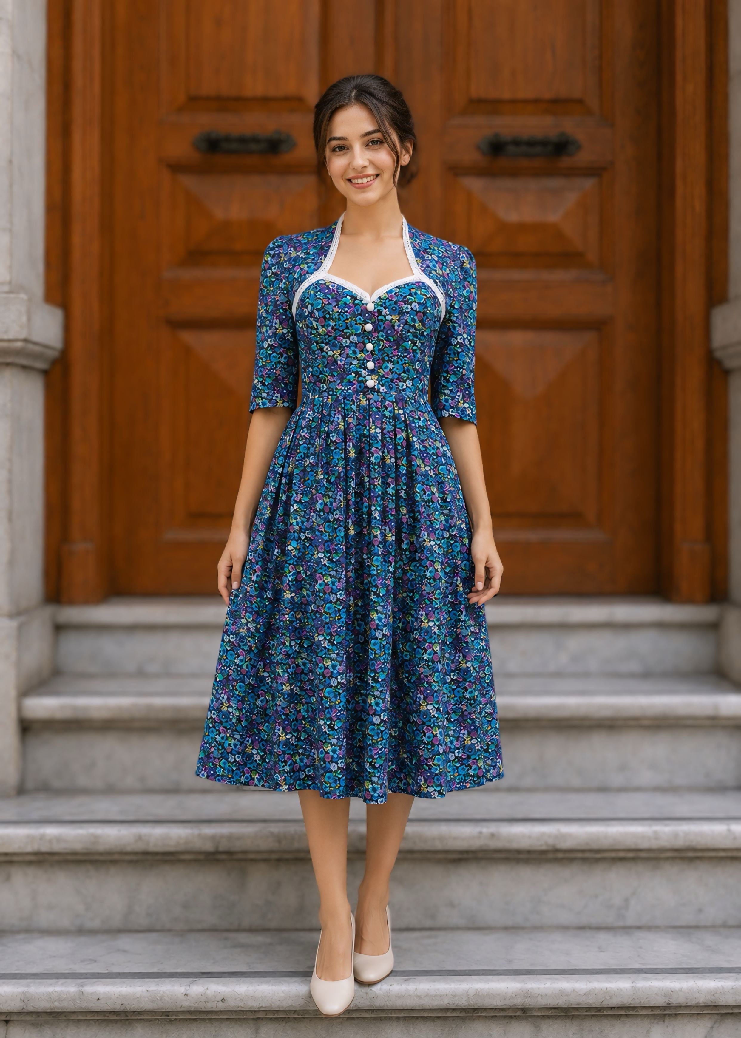 Jasmine Çiçekli Elbise
