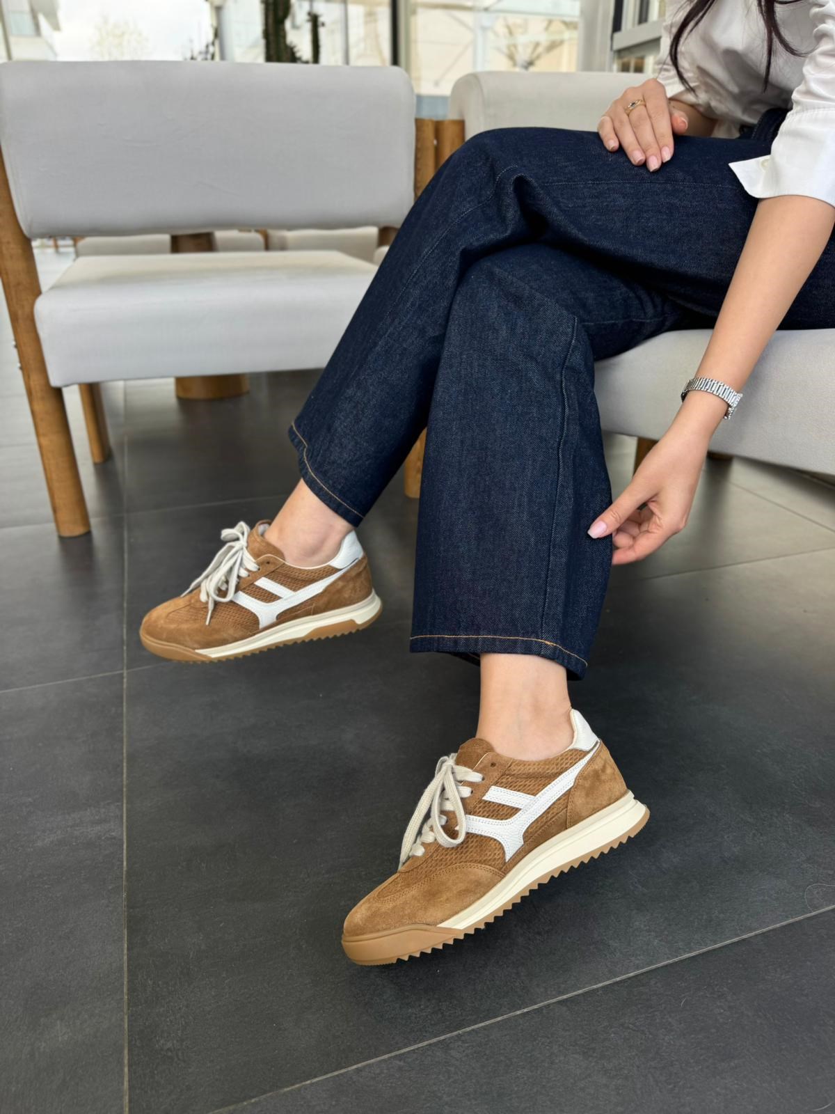 7835 TÜTÜN SÜET DERİ SNEAKER AYAKKABI