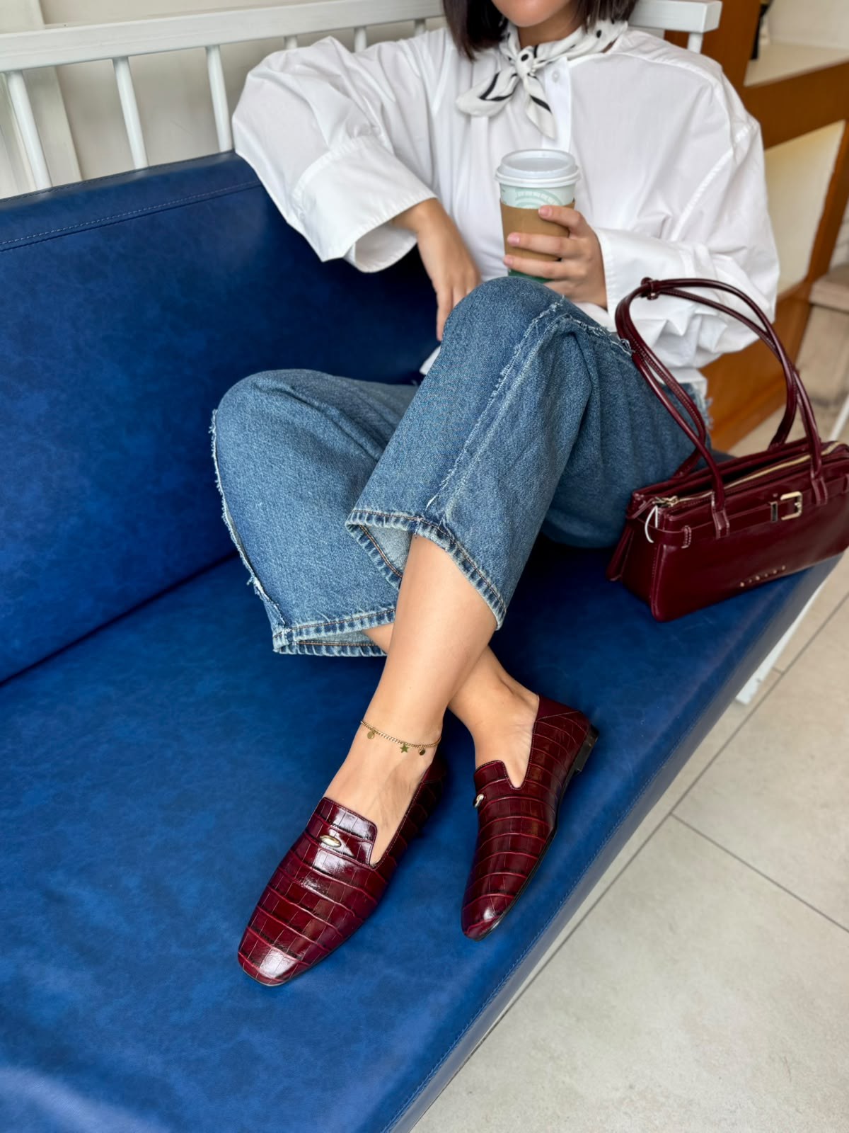8097 BORDOCROCO DERİ LOAFER AYAKKABI
