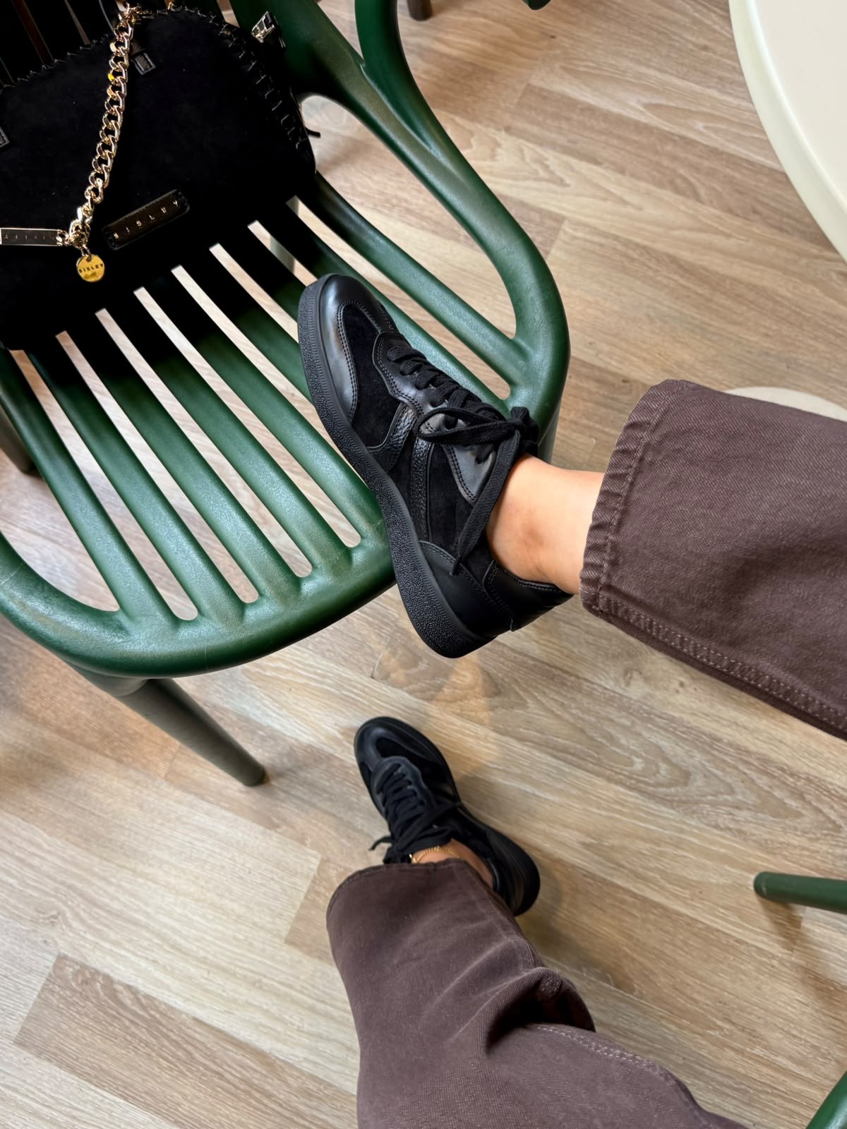 8146 SİYAH DERİ SNEAKER AYAKKABI