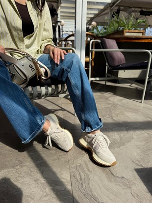7834 TAŞ SÜET DERİ SNEAKER AYAKKABI