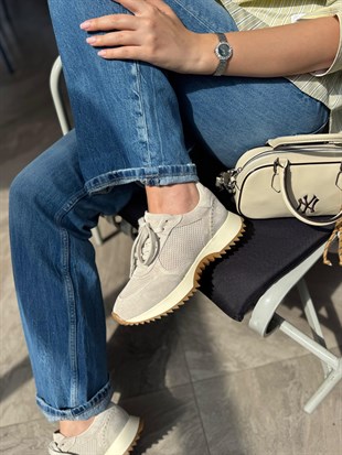 7834 TAŞ SÜET DERİ SNEAKER AYAKKABI