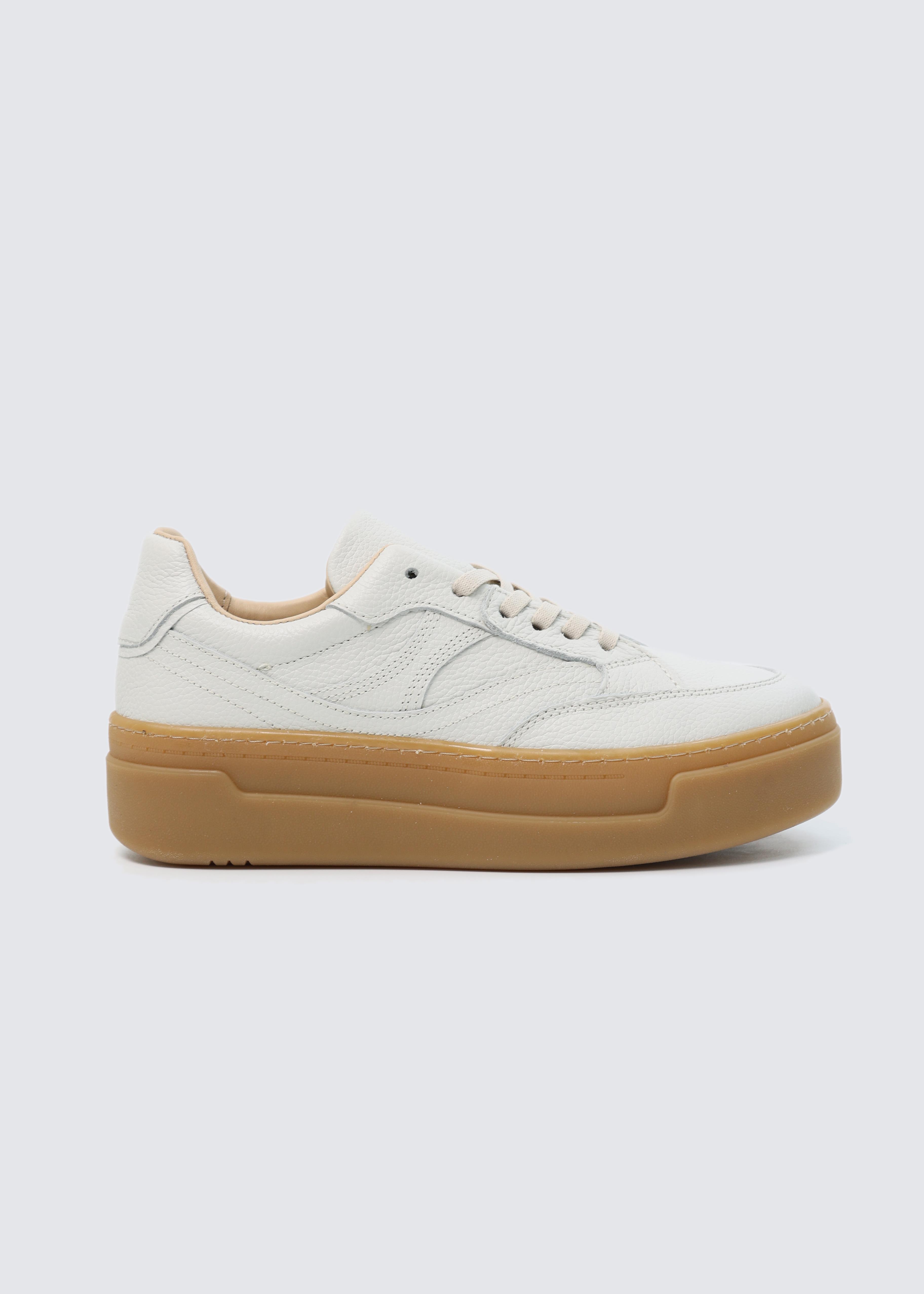 7171 BEYAZ HAKİKİ DERİ BAĞCIKLI SNEAKER