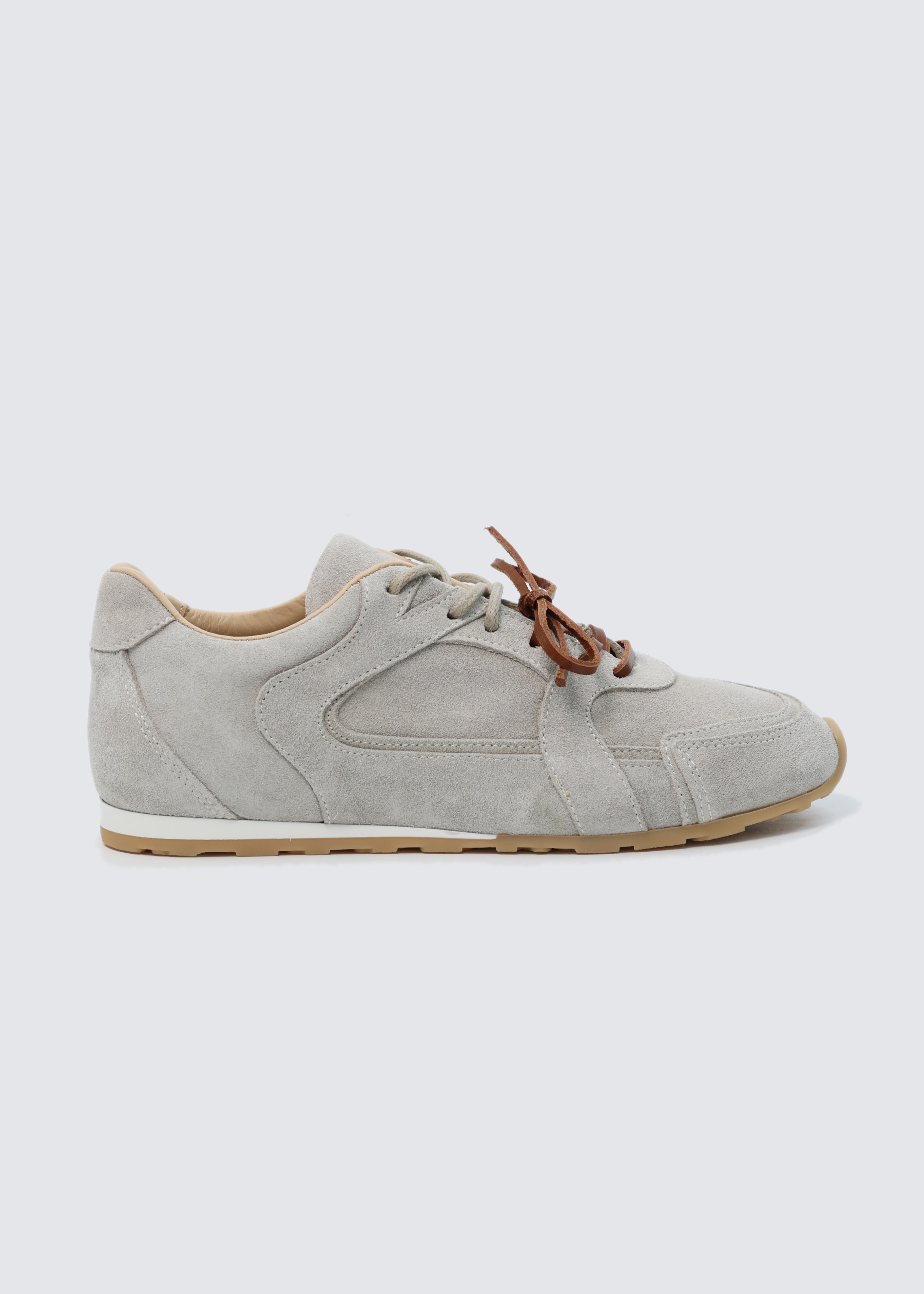 7224 BEJ SÜET DERİ İNCE TABAN SNEAKER