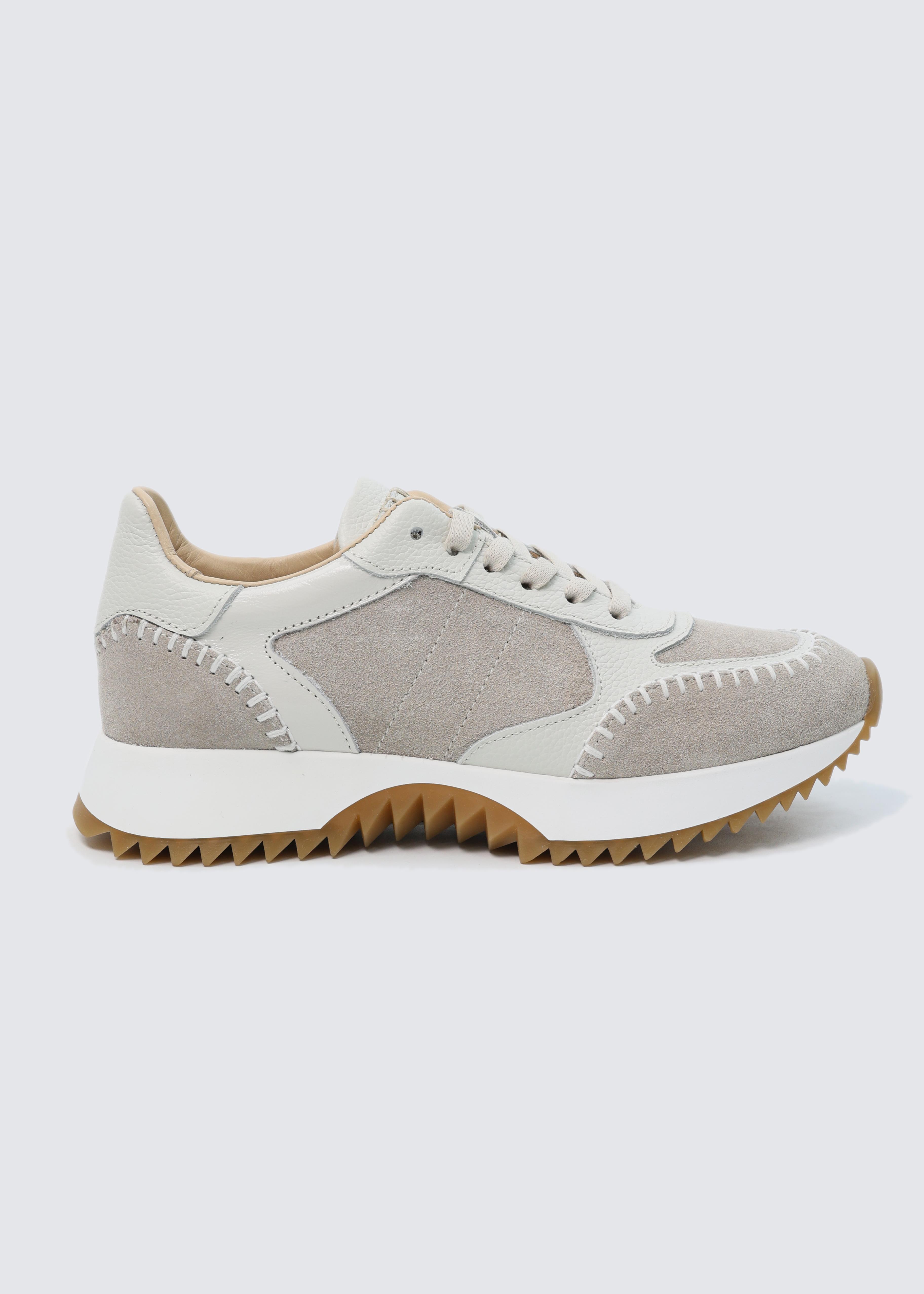 7229 BEJ DERİ SNEAKER